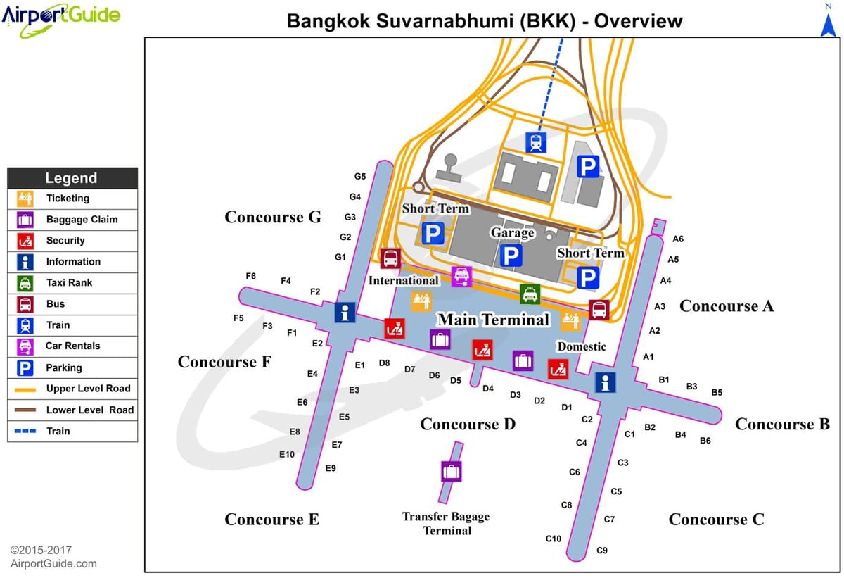 bkk એરપોર્ટ નકશો