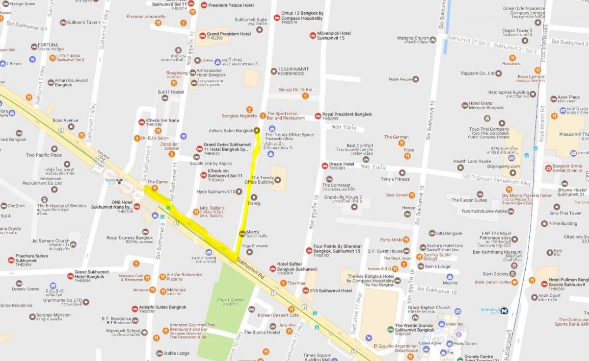 નકશો sukhumvit બેંગકોક