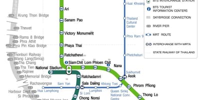 Bkk skytrain નકશો